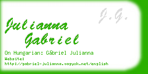 julianna gabriel business card